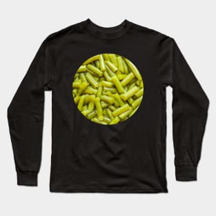 Green Beans Food Photograph Circle Long Sleeve T-Shirt